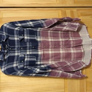 Bleach dipped flannel